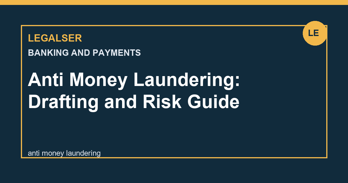 Anti Money Laundering: Drafting and Risk Guide legal English thumbnail