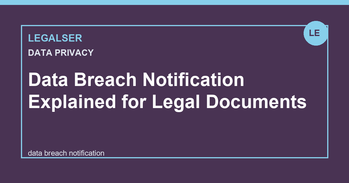 Data Breach Notification Explained for Legal Documents legal English thumbnail