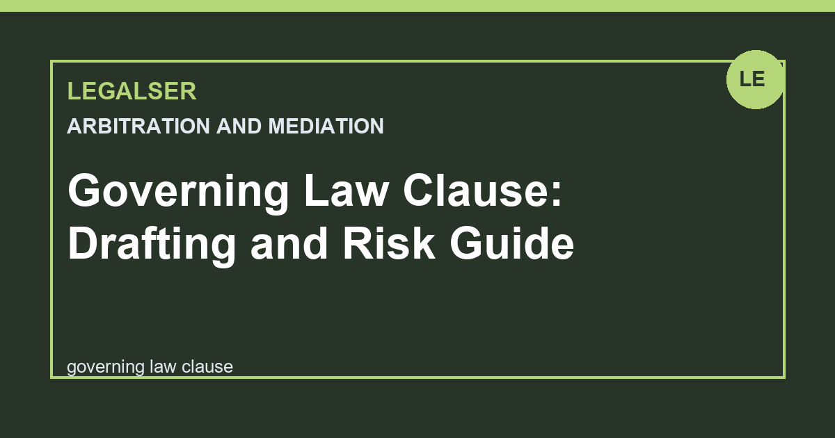 Governing Law Clause: Drafting and Risk Guide legal English thumbnail