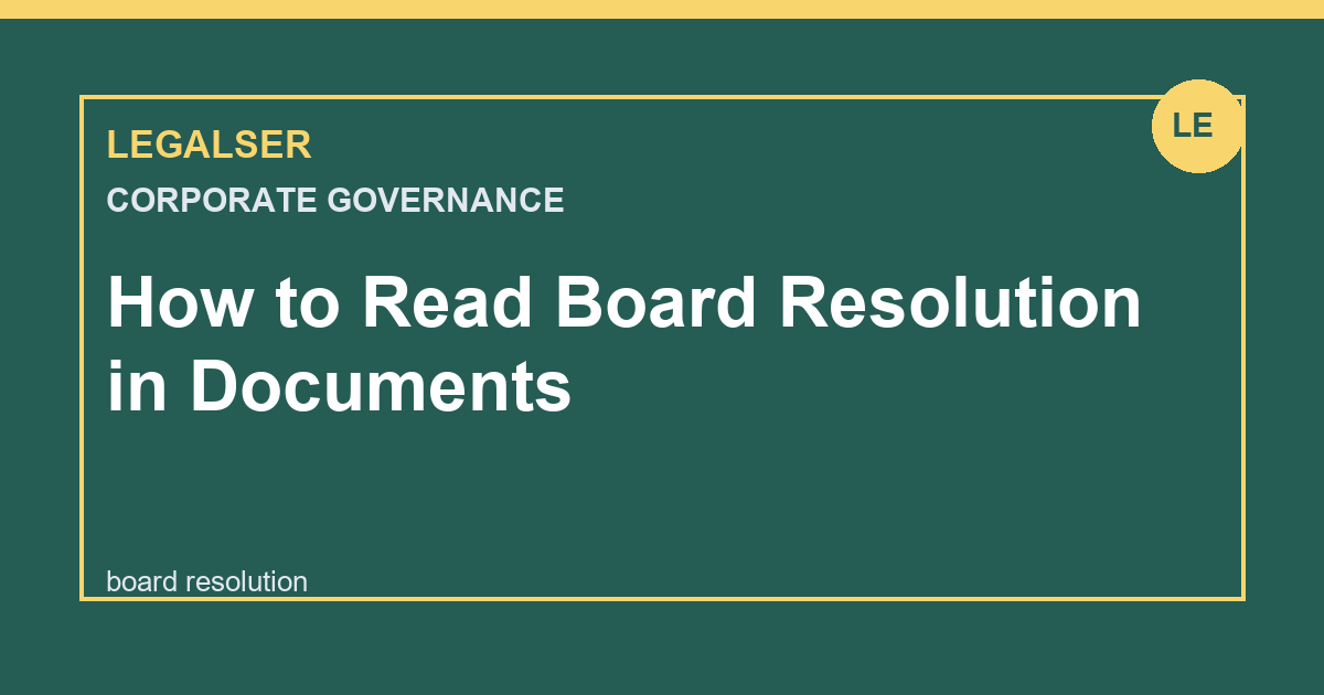 How to Read Board Resolution in Documents legal English thumbnail