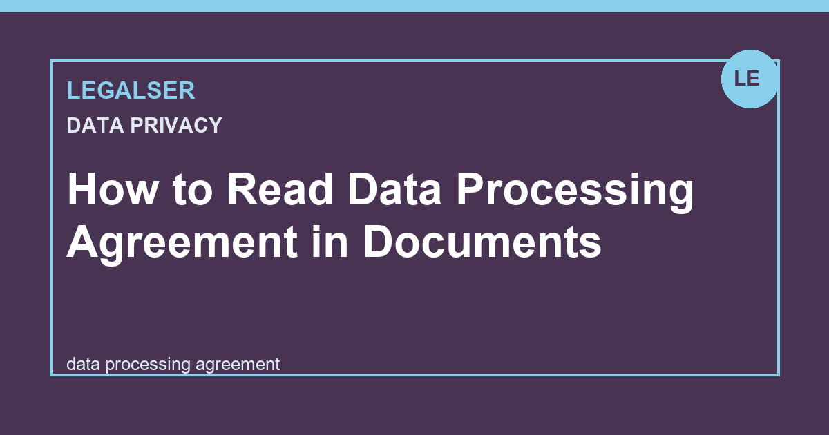 How to Read Data Processing Agreement in Documents legal English thumbnail