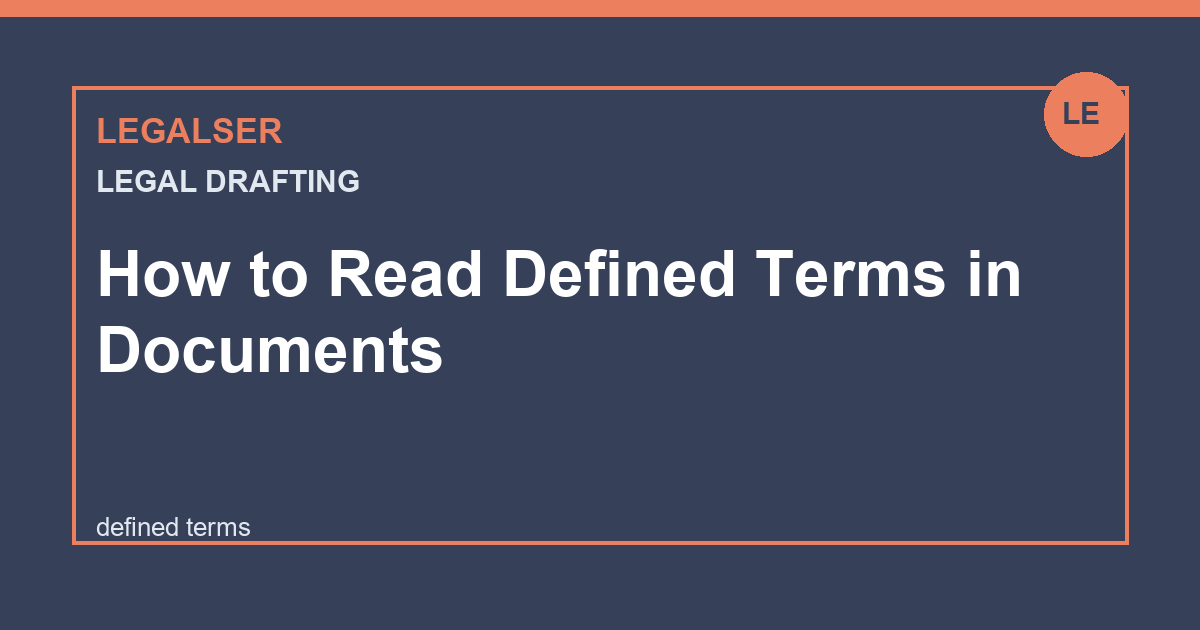 How to Read Defined Terms in Documents legal English thumbnail