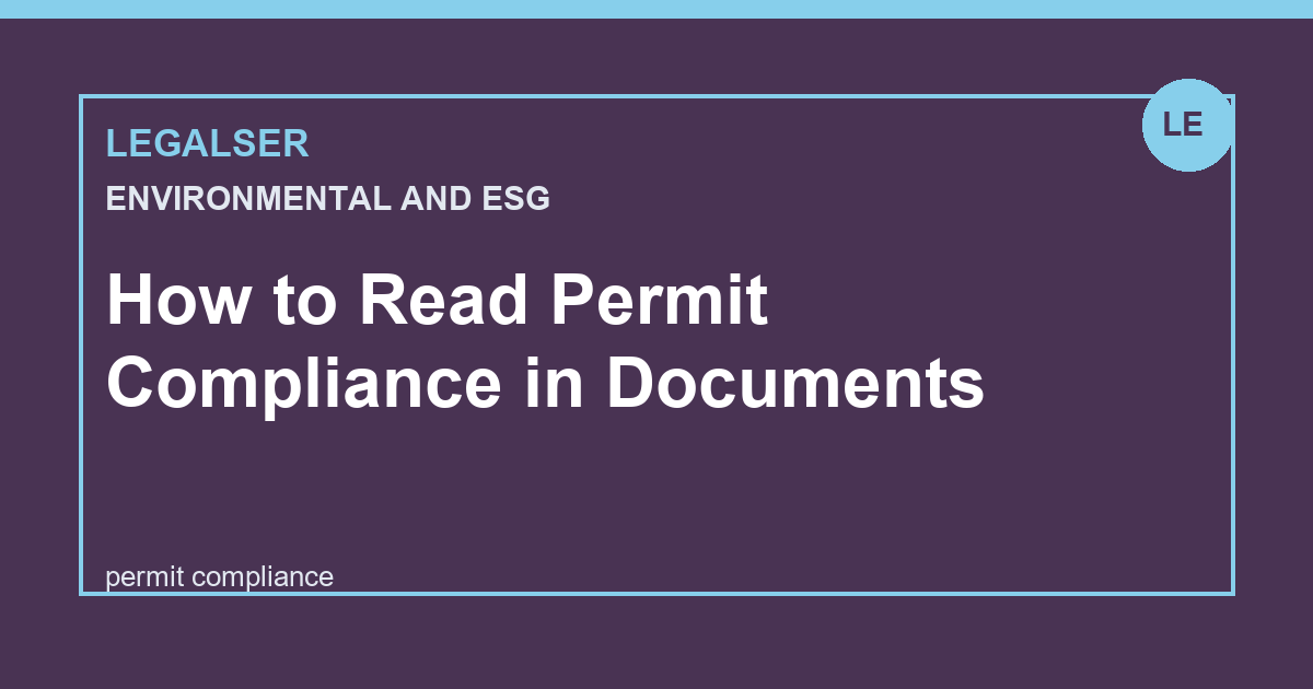 How to Read Permit Compliance in Documents legal English thumbnail