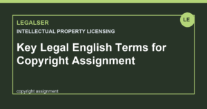 Key Legal English Terms for Copyright Assignment legal English thumbnail