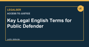 Key Legal English Terms for Public Defender legal English thumbnail