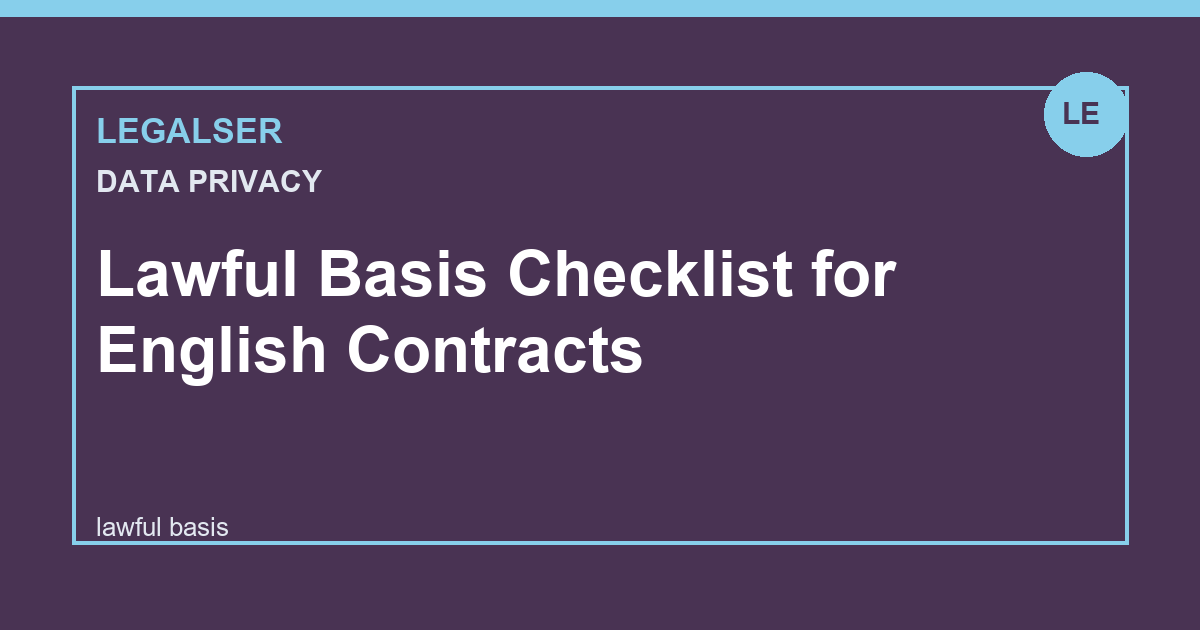 Lawful Basis Checklist for English Contracts legal English thumbnail