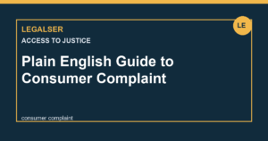 Plain English Guide to Consumer Complaint legal English thumbnail
