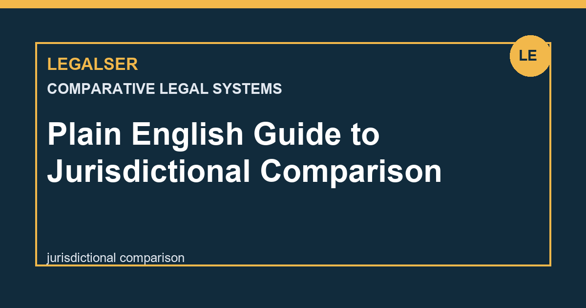 Plain English Guide to Jurisdictional Comparison legal English thumbnail