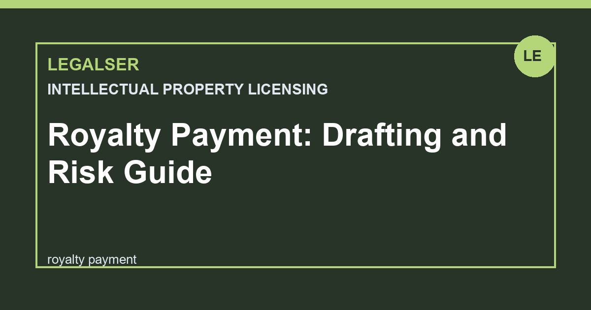Royalty Payment: Drafting and Risk Guide legal English thumbnail