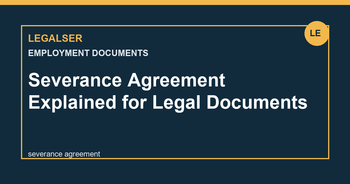 Severance Agreement Explained for Legal Documents legal English thumbnail