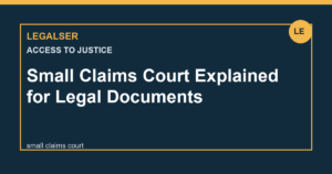 Small Claims Court Explained for Legal Documents legal English thumbnail