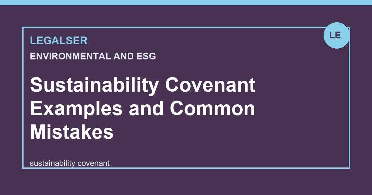 Sustainability Covenant Examples and Common Mistakes legal English thumbnail